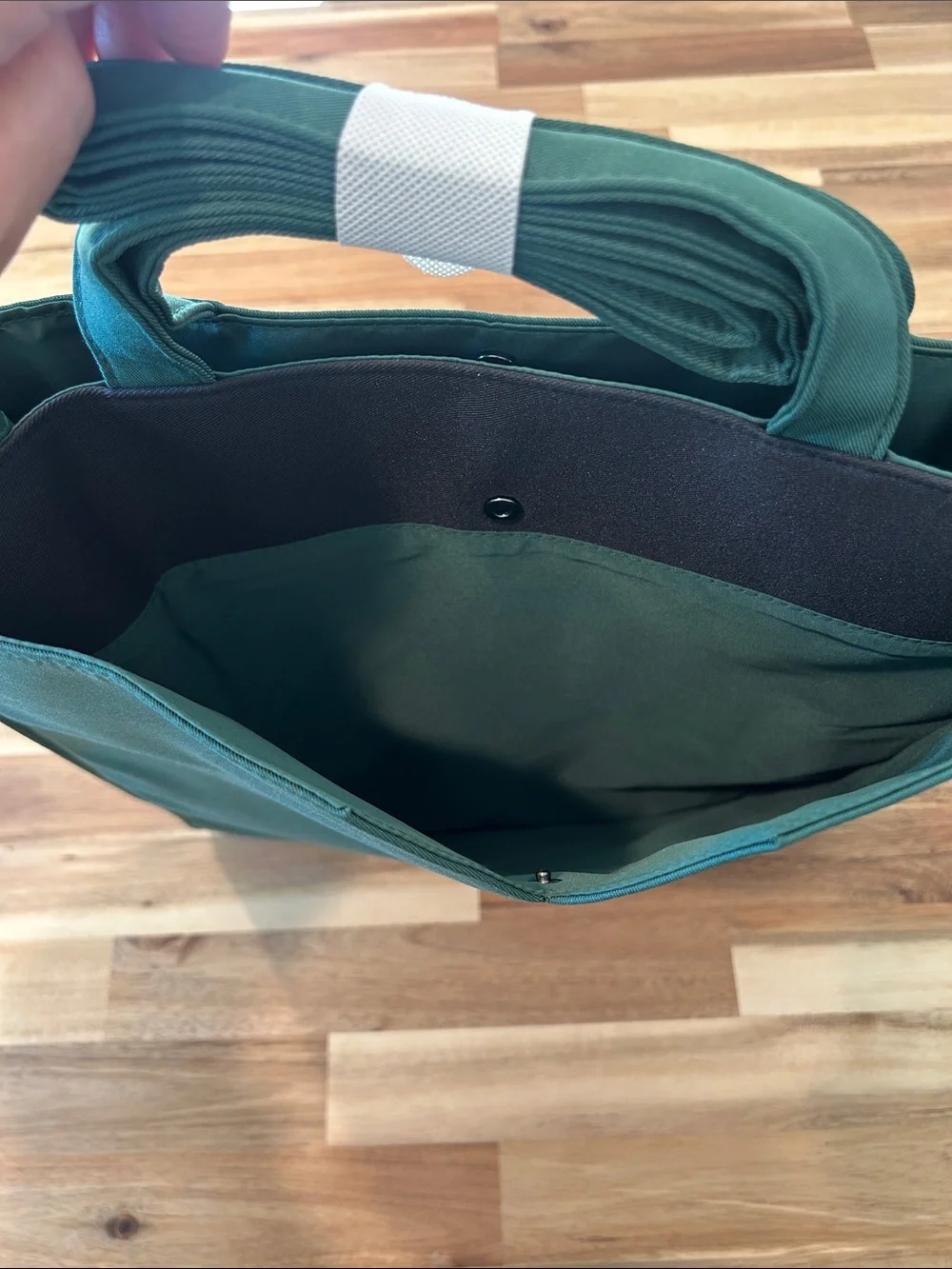 Prada Emerald Tote with Top Handles - Picture 2 of 8